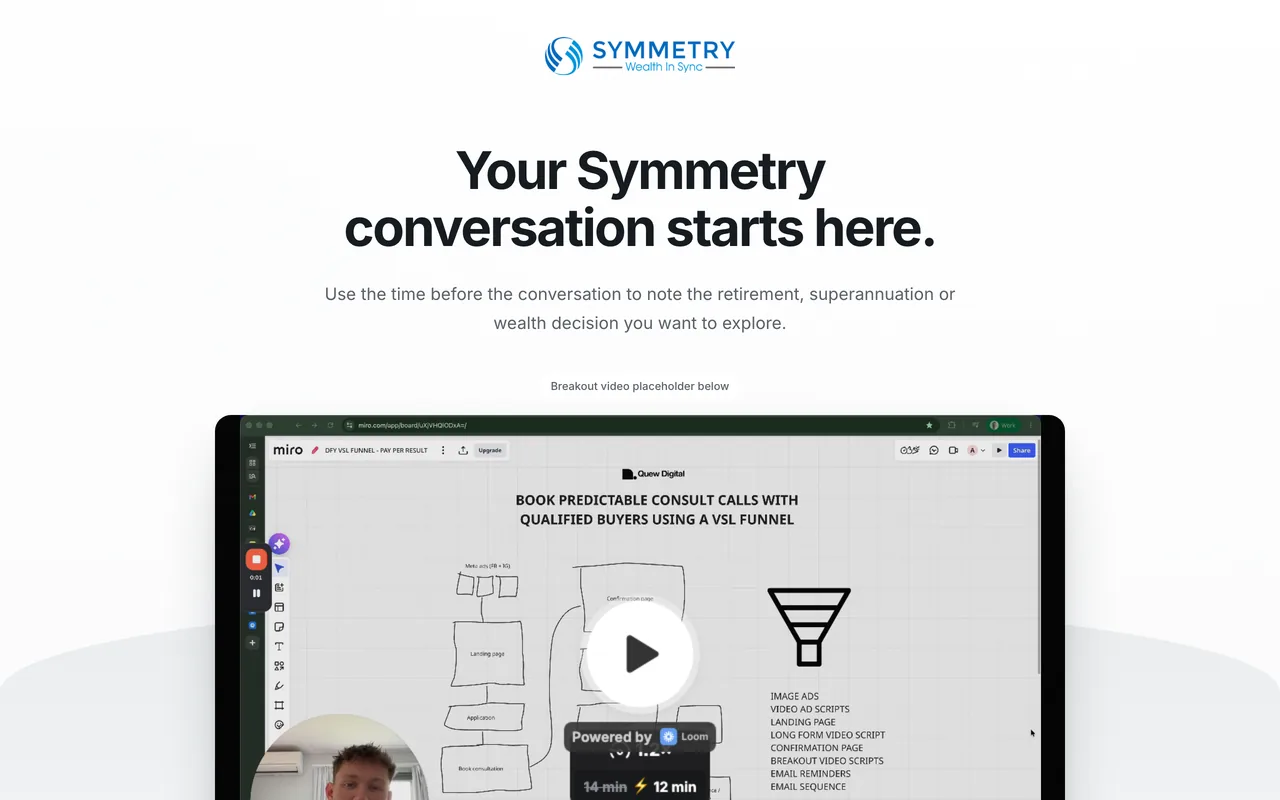 Confirmation page preview