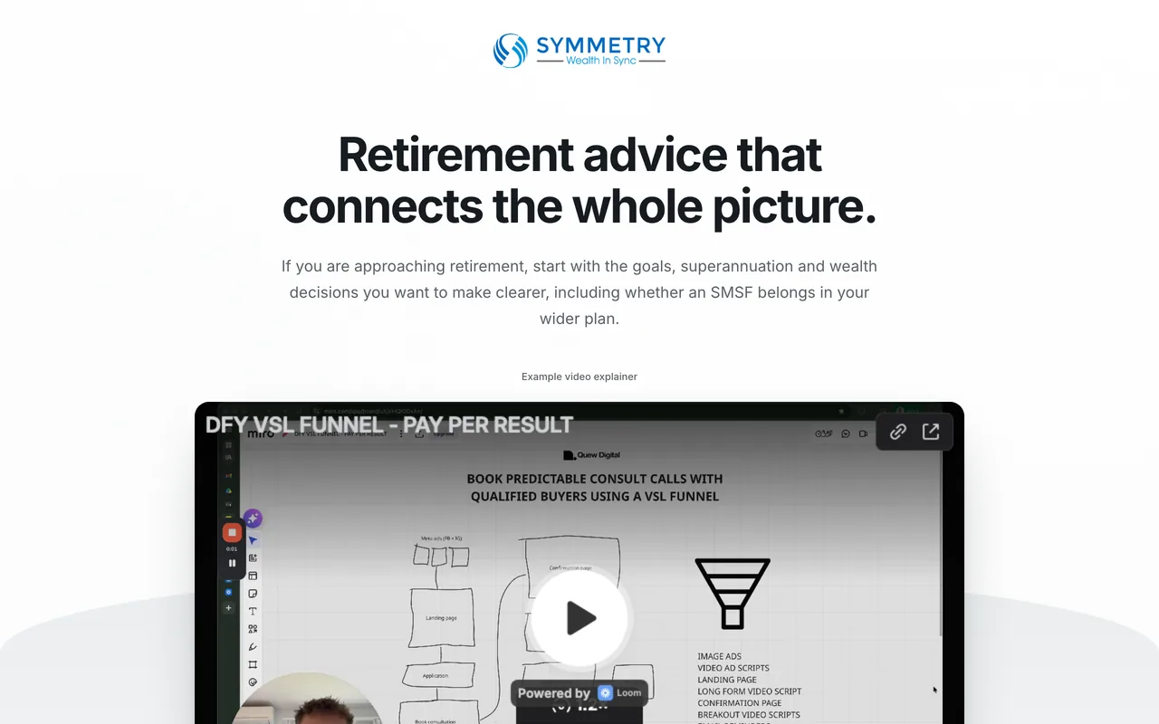 Landing page preview